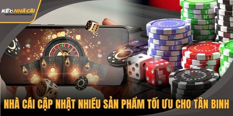 Nhà cái cập nhật nhiều sản phẩm tối ưu cho tân binh